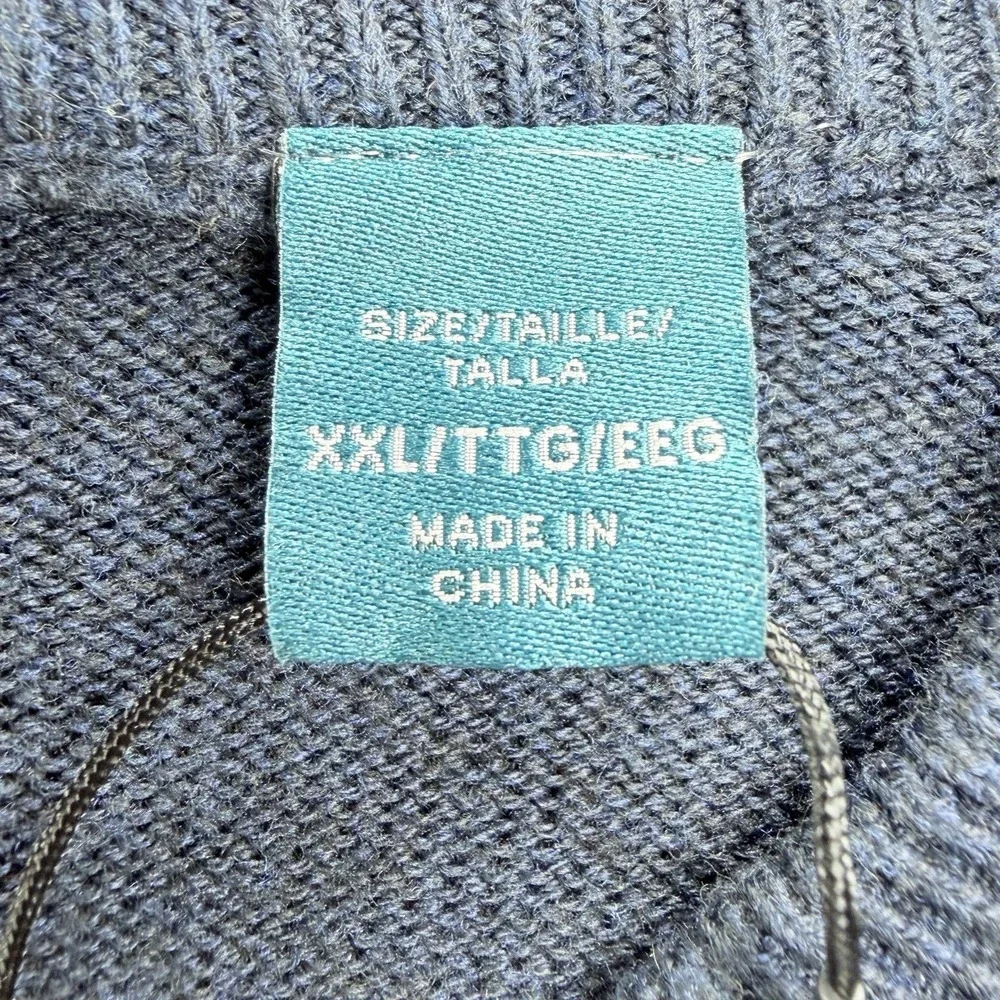 Perry Ellis Men's Dark Sapphire Sweater XXL